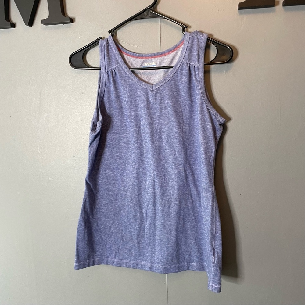 Columbia Women's Heather Blue Sleeveless Tank Top size medium